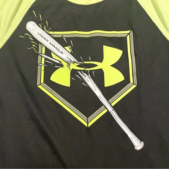 Under Armour Heat Gear Kids Baseball Tee Size 6 Tshirt - Picture 2 of 15